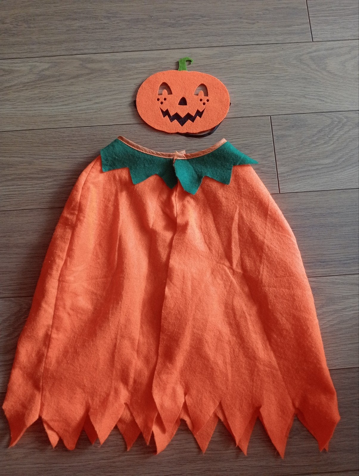 pompoen verkleed Cape en masker, Ophalen, Zo goed als nieuw, Jongen of Meisje
