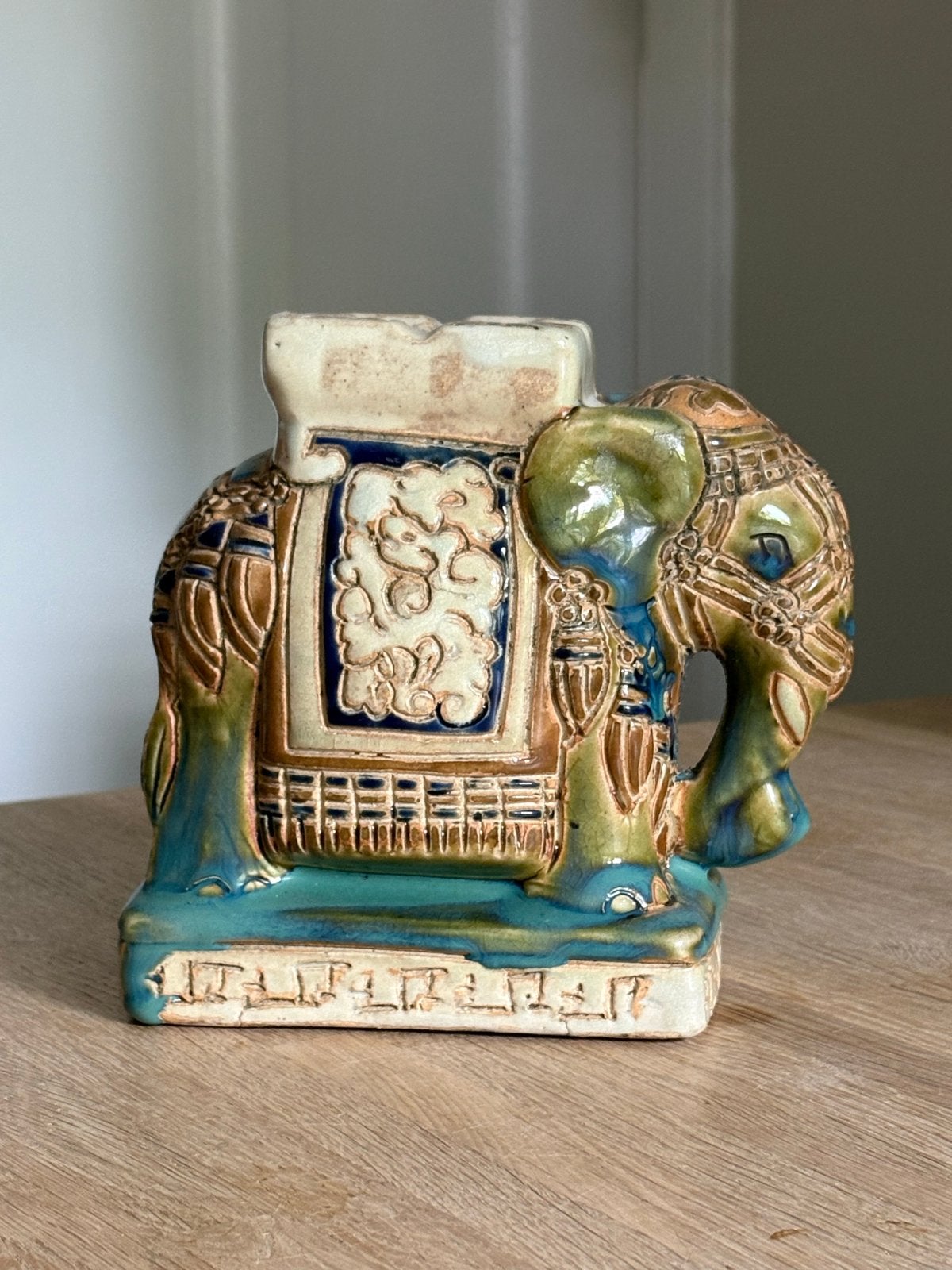 Vintage Olifant Asbak - Keramiek, Oosters Design, Ophalen of Verzenden