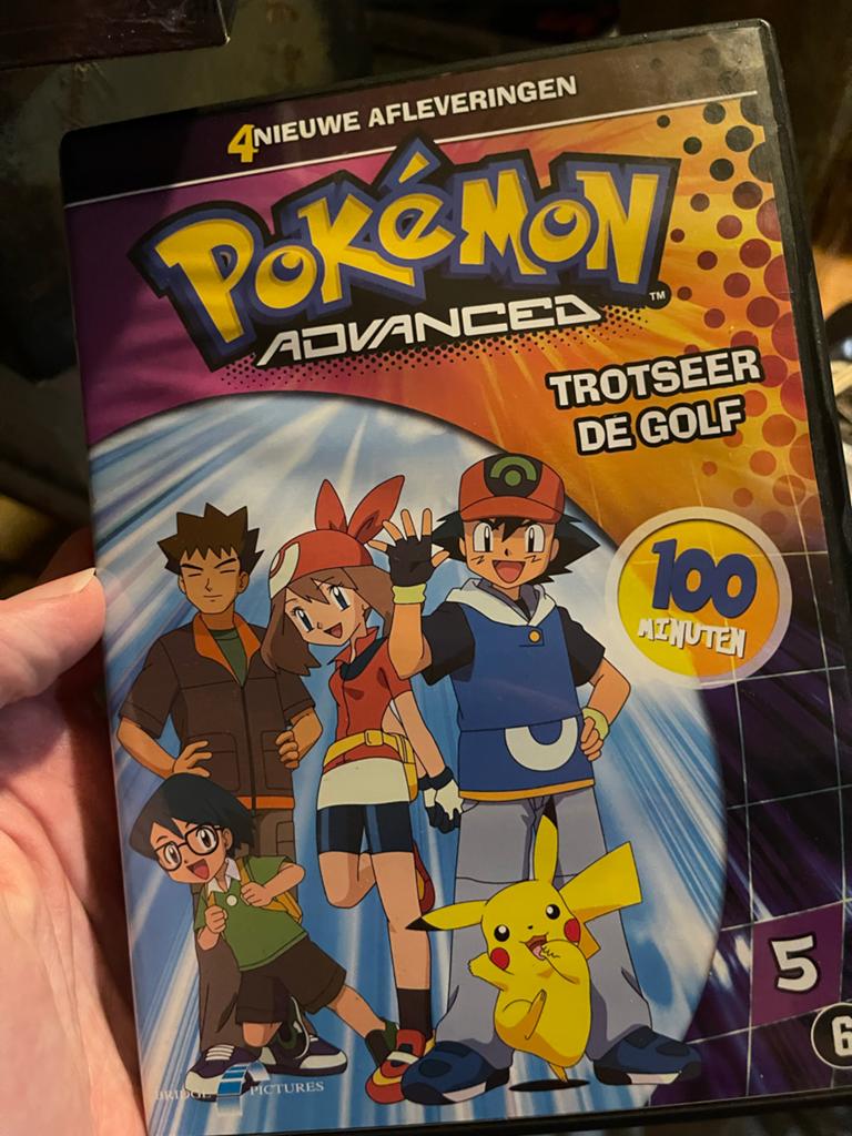 Pokémon Advanced: Trotseer de Golf (DVD), Avontuur, Gebruikt, Ophalen of Verzenden, Vanaf 6 jaar