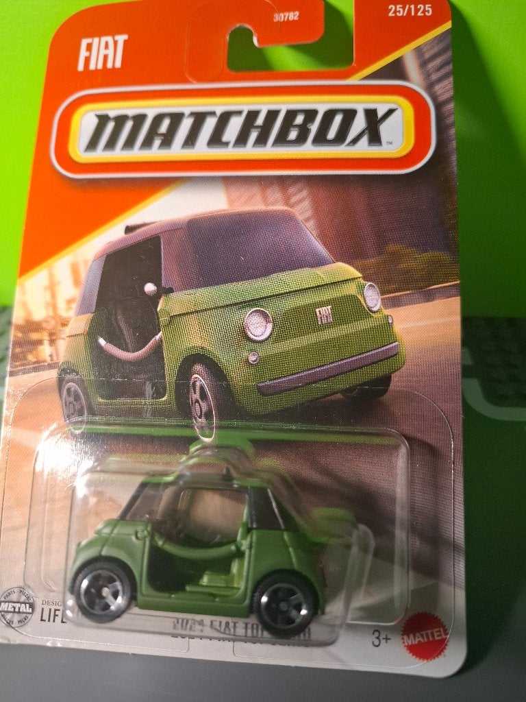 Matchbox 25 - 2024 Fiat Topolino [groen] 1/55 MIB, Hobby en Vrije tijd, Ophalen of Verzenden, Nieuw, Auto