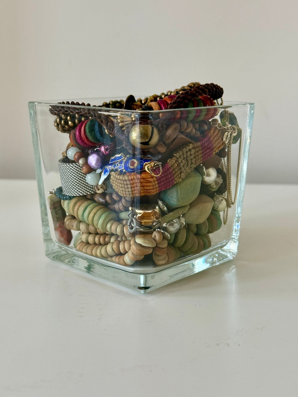 Mystery Jewelry Jar | 925 | Wood | Hippie Jewellery Lot, Verzenden, Zo goed als nieuw
