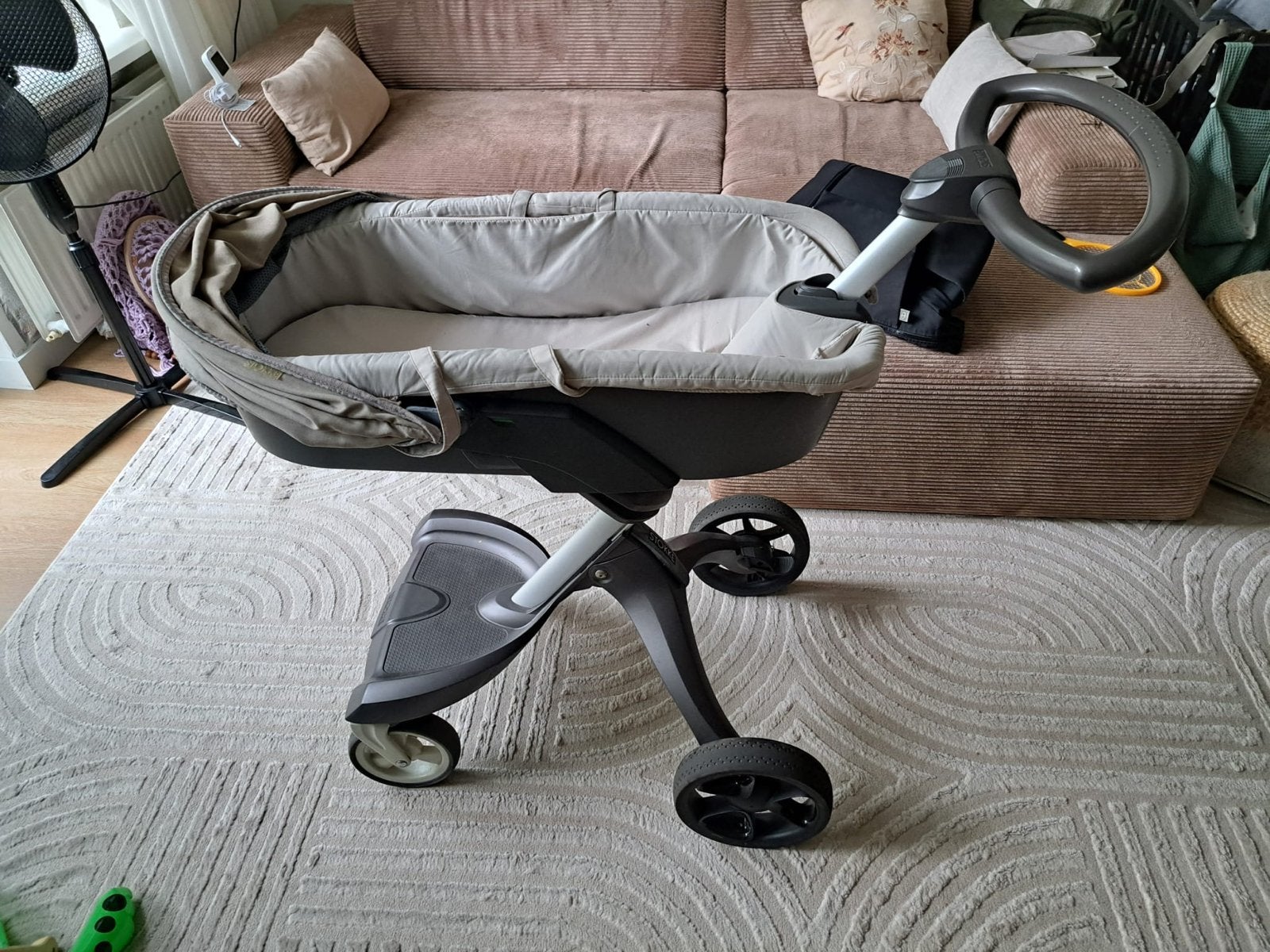 Stokke Xplory Kinderwagen met Reiswieg en Zitje, Gebruikt, Combiwagen, Met reiswieg, Ophalen