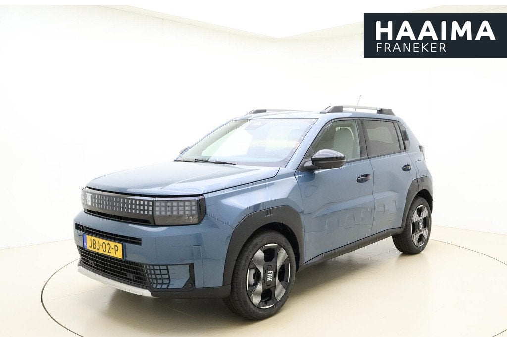 Fiat Grande Panda 1.2 Hybrid La Prima | Navigatie | Climate, Stof, Automatische klimaatregeling, Blauw, Origineel Nederlands