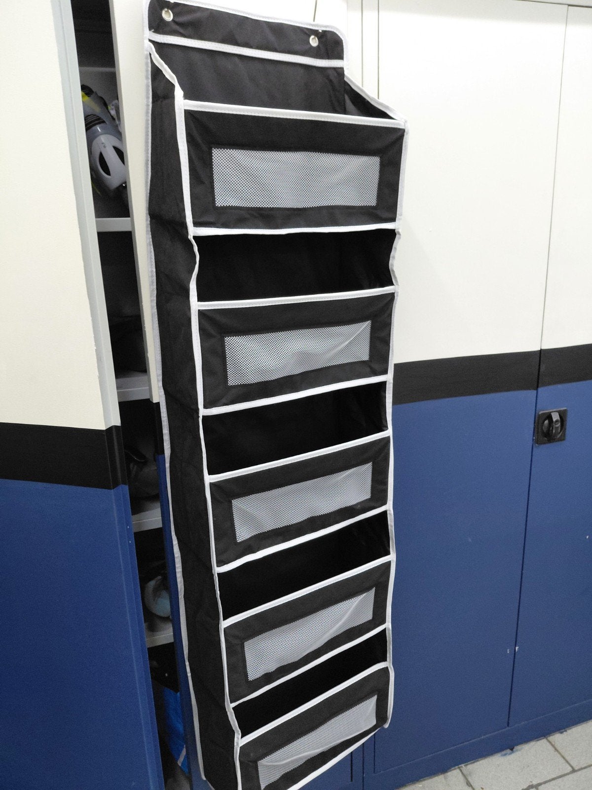 Deur Organizer Zwart - 5 Vakken - Opbergtas - Hangrek, Ophalen, Zo goed als nieuw