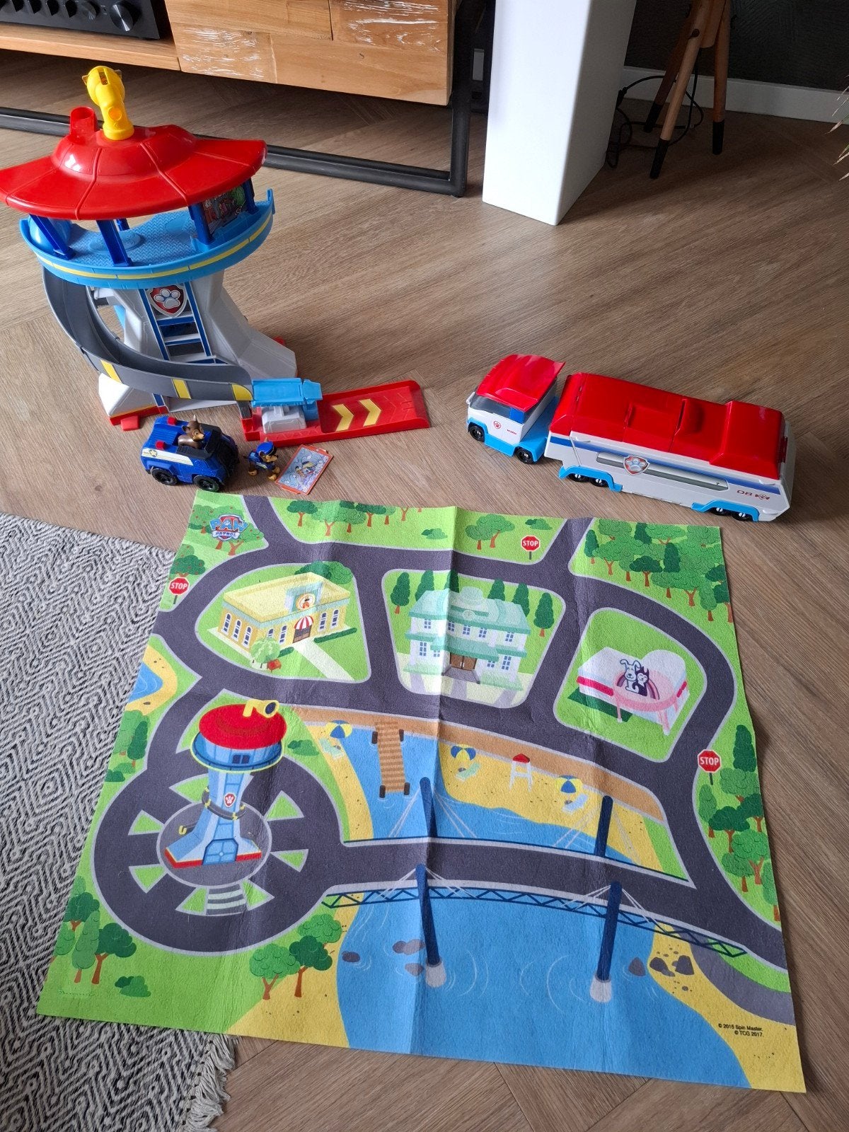 Paw Patrol Uitkijktoren, Patroller en Speelkleed, Ophalen, Gebruikt, Jongen of Meisje