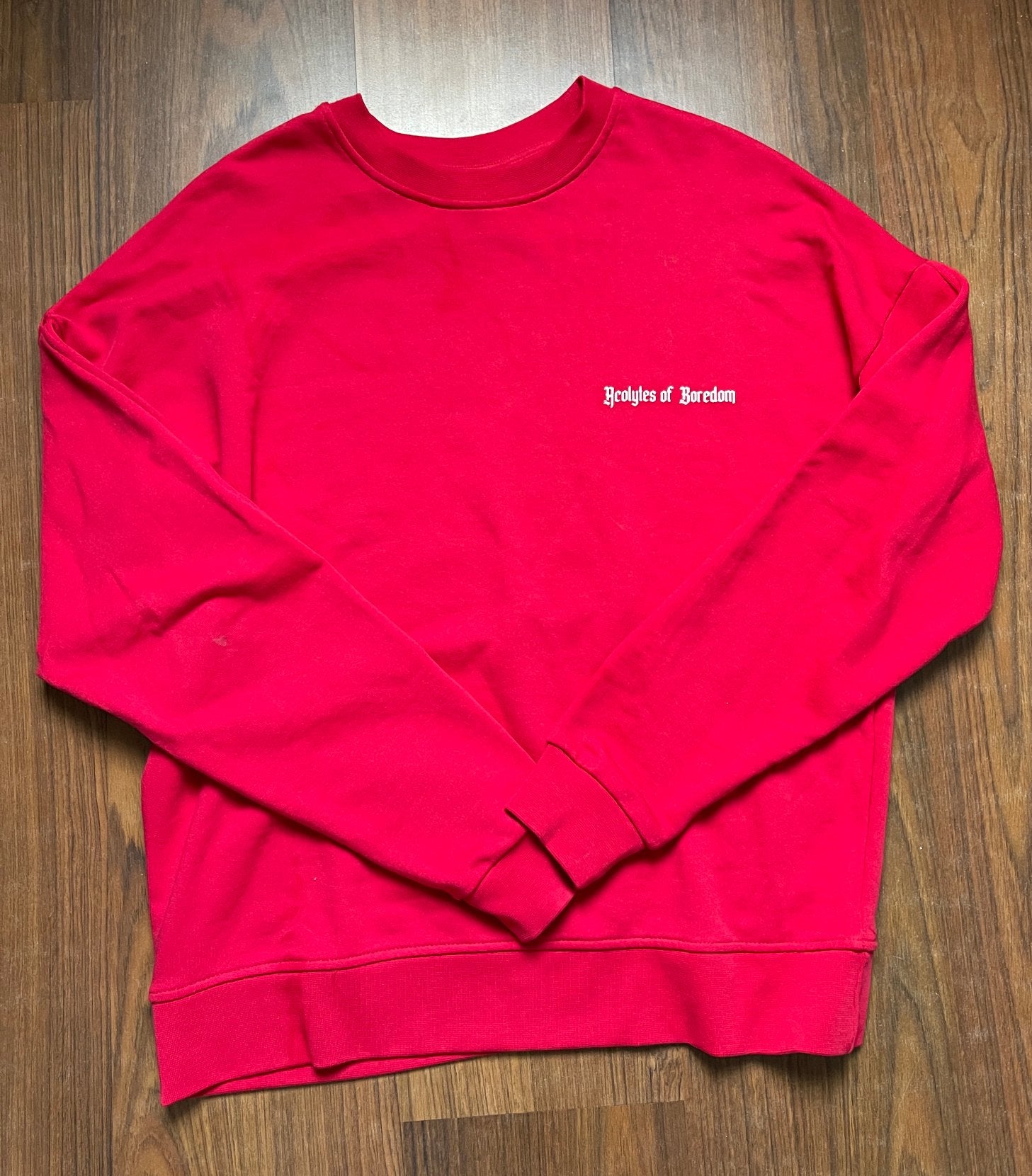 Rode trui met print Zara, M, Ophalen of Verzenden, Gedragen, Maat 48/50 (M), Rood