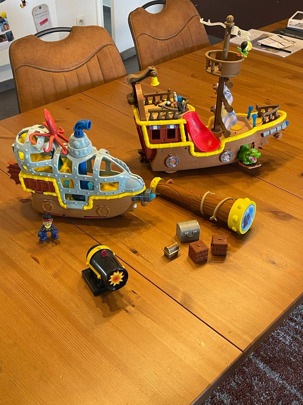 Fischer Price Mattel Jake en de Piraten set + accessoires, Ophalen, Gebruikt, Speelset