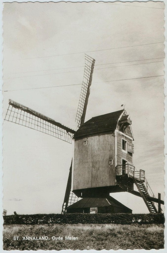 ST. ANNALAND Oude Molen 1964, Ophalen of Verzenden, 1960 tot 1980, Ongelopen, Zeeland