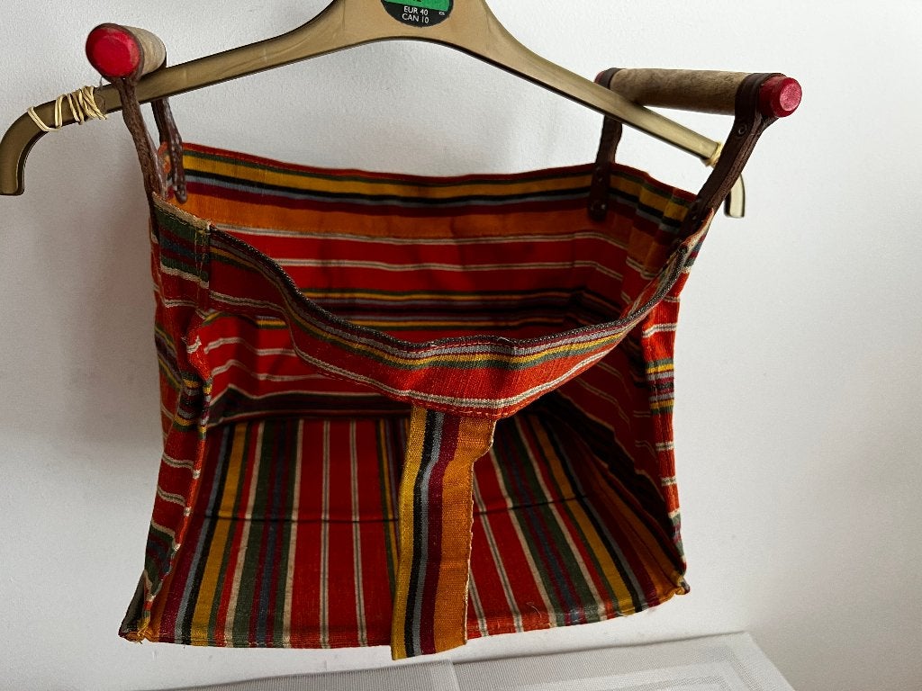 Vintage stoffen draagstoeltje voor kinderen, Ophalen of Verzenden