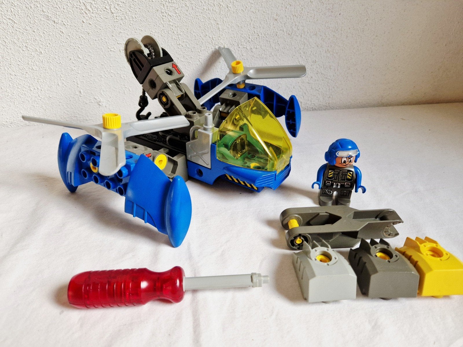Technisch Duplo Toolo helikopter set 3589 compleet, Kinderen en Baby's, Gebruikt, Ophalen of Verzenden, Compleet, Duplo