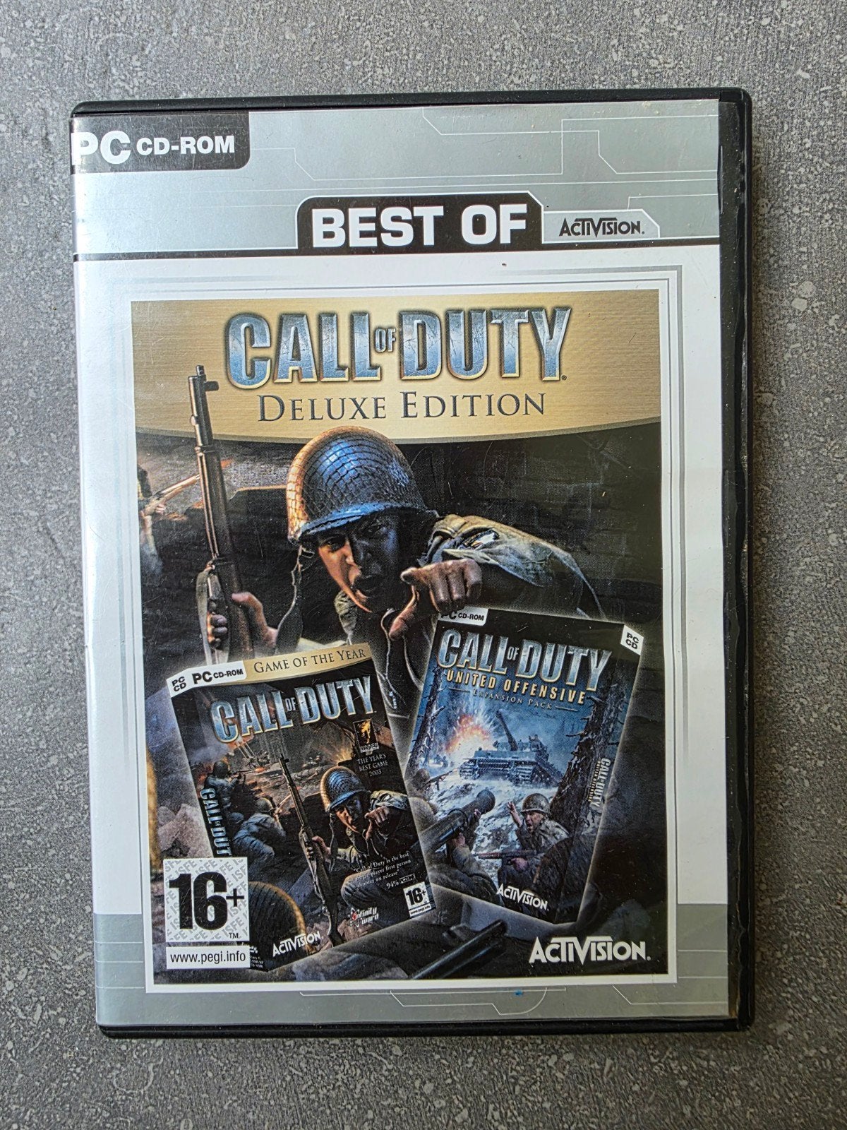 Pc game Call of Duty deluxe edition

Game in een goede staat, Shooter, 1 speler, Ophalen of Verzenden, Zo goed als nieuw