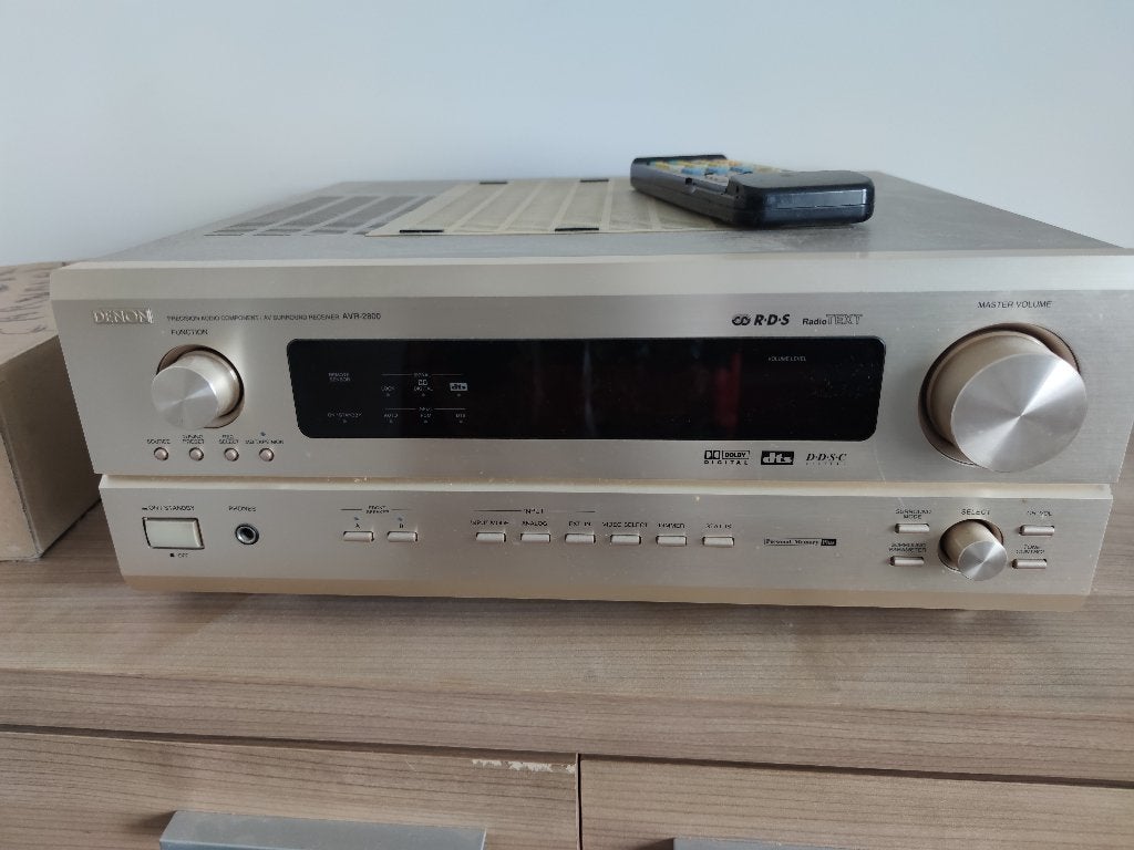 Denon AVR2800 – Champagne/Goudkleurig, Ophalen, Gebruikt, Denon, 120 watt of meer