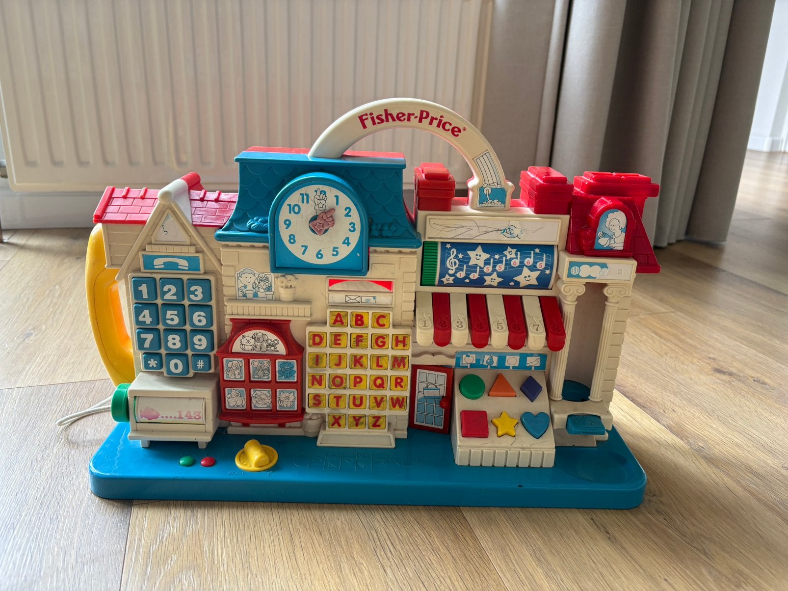 Fisher-Price schooltje vintage, Ophalen of Verzenden, Zo goed als nieuw, Speelset, Met geluid