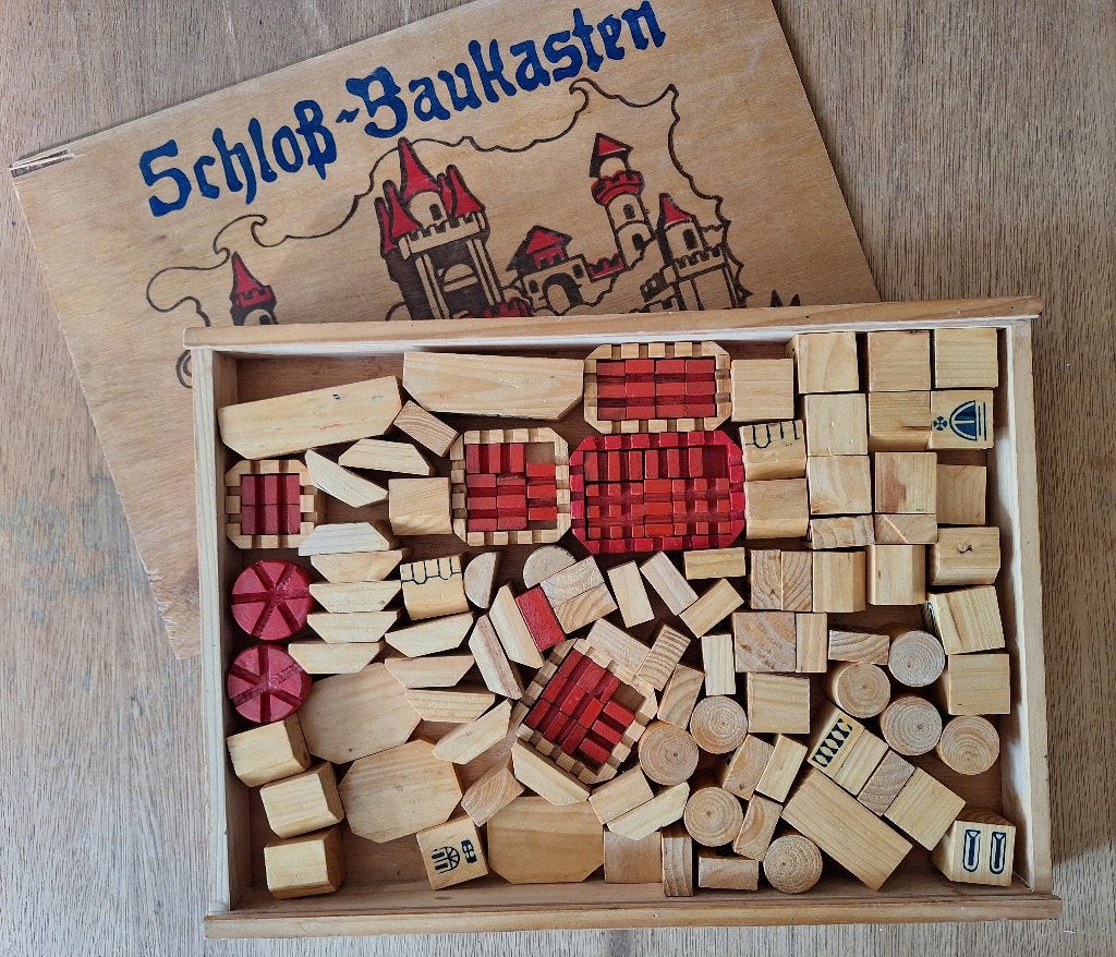 Oude houten blokkendoos, Ophalen of Verzenden