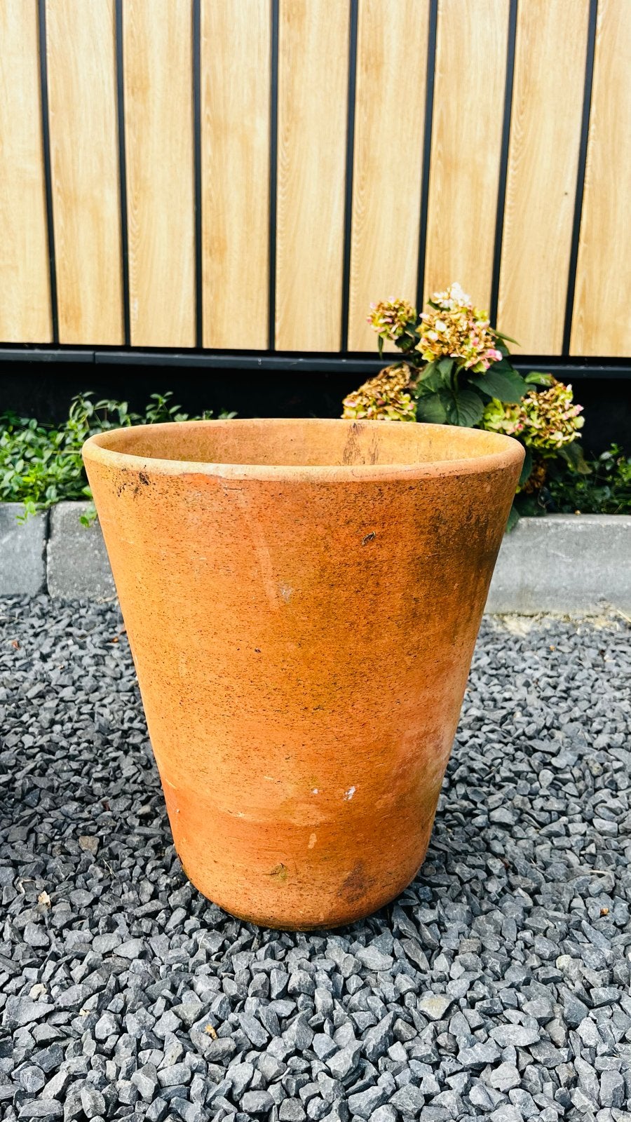 Terracotta bloempot, Gebruikt, Rond, Binnen, Terracotta