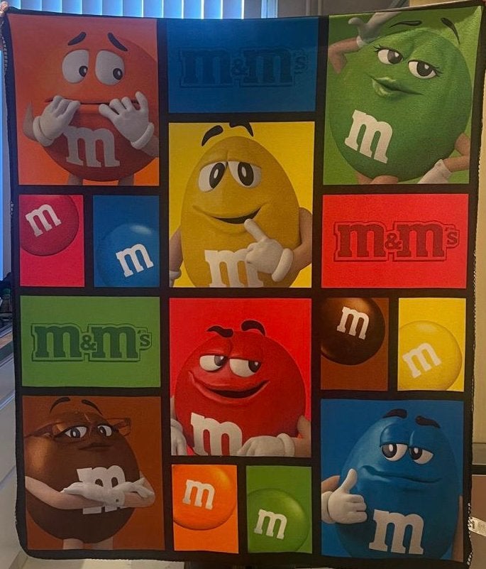 Zeldzame M&M's World Fleece Deken Origineel Collectors Item!, Ophalen of Verzenden, Zo goed als nieuw, Gebruiksvoorwerp