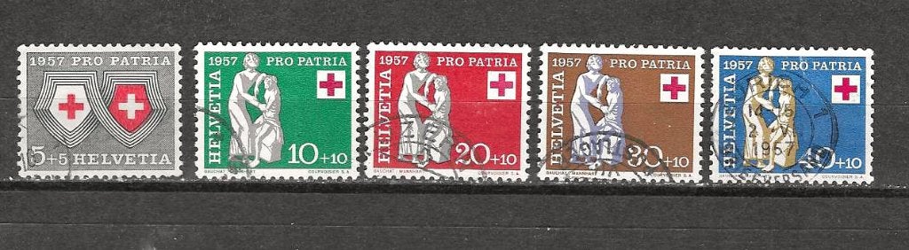 Zwitserland 641-645, Ophalen of Verzenden, Gestempeld