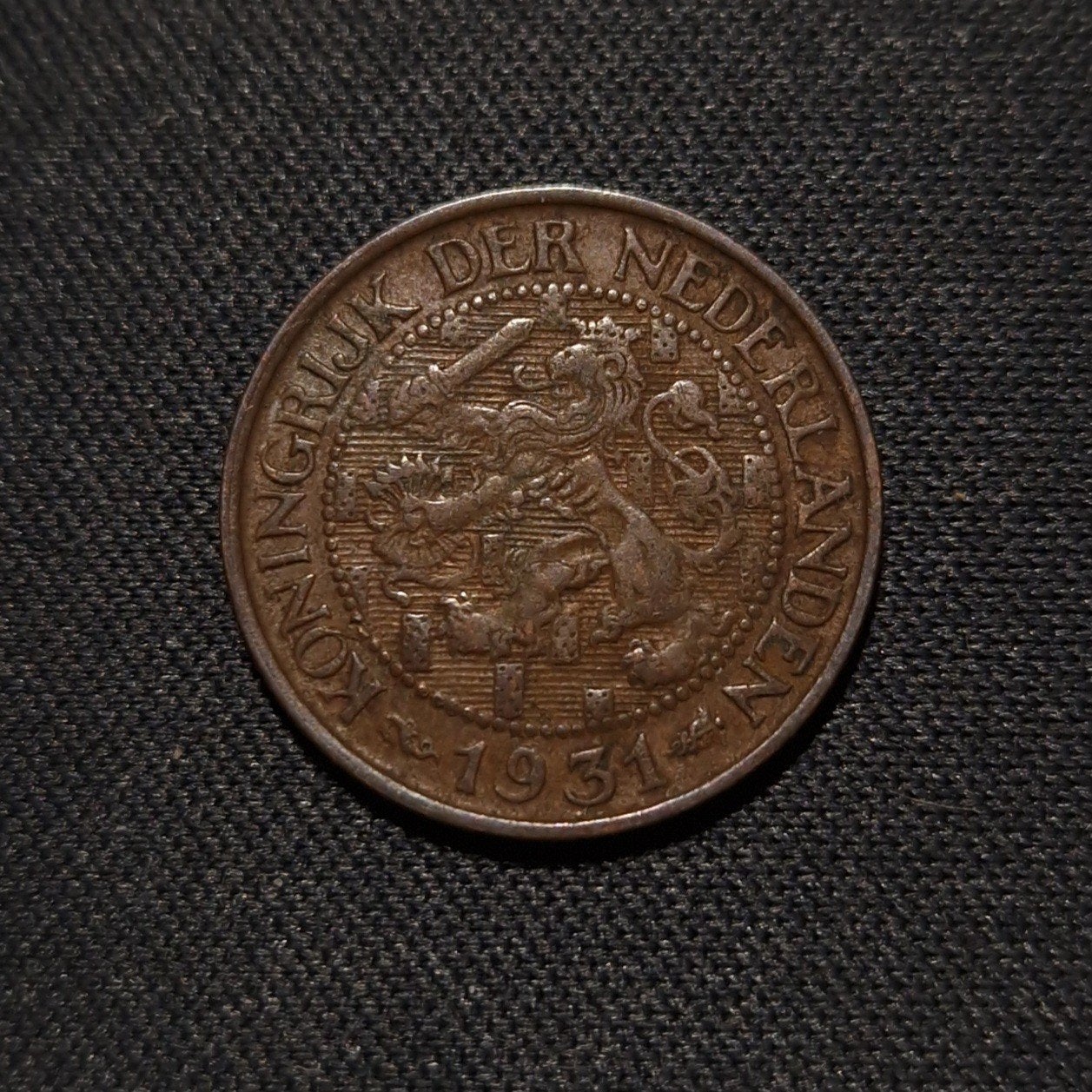 1 cent 1931, Verzenden, Koningin Wilhelmina, 1 cent, Losse munt