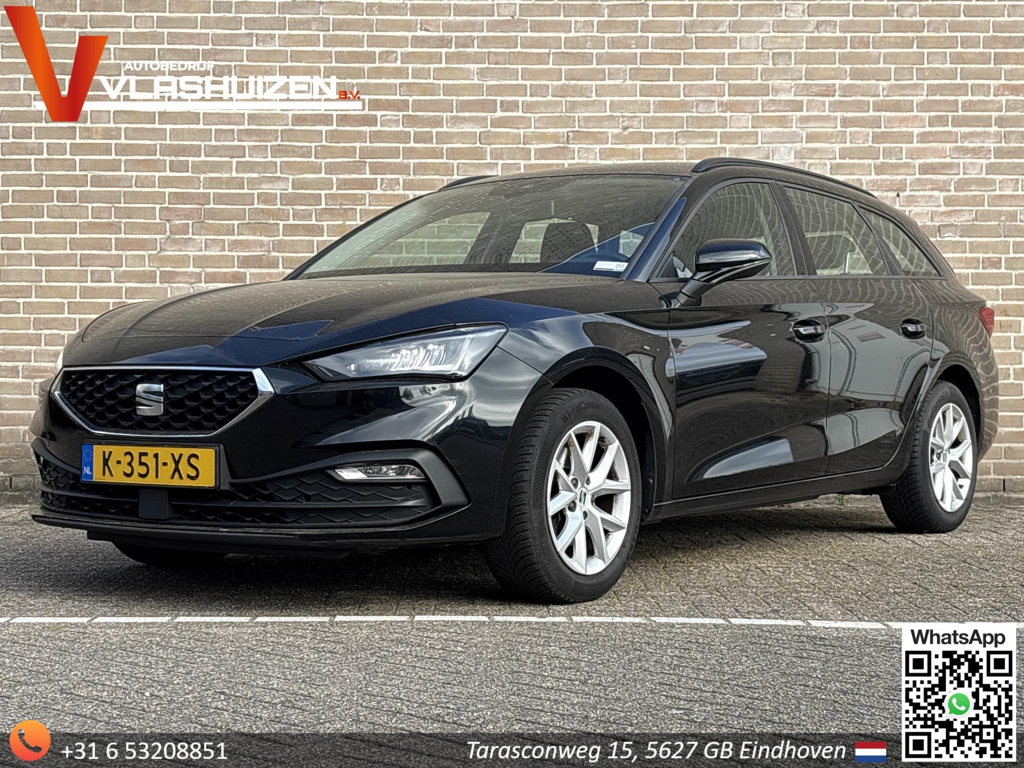 SEAT Leon Sportstourer 1.0 TSI Reference | € 8.900,- NETTO, Auto's, Seat, Stof, Gebruikt, Leon, Zwart