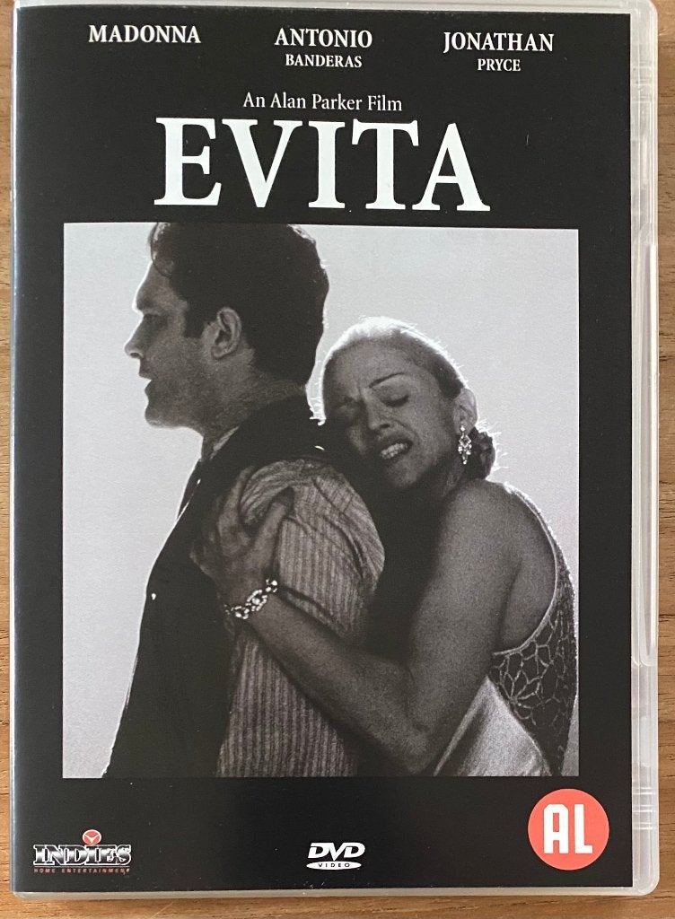 Madonna Evita dvd (picture disc), Cd's en Dvd's, Dvd's | Drama, Zo goed als nieuw, Historisch of Kostuumdrama, Alle leeftijden