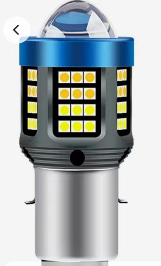 LED Koplamp BA20D voor Piaggio Zip - Helder Licht, Ophalen of Verzenden, Nieuw, Koplamp, Piaggio