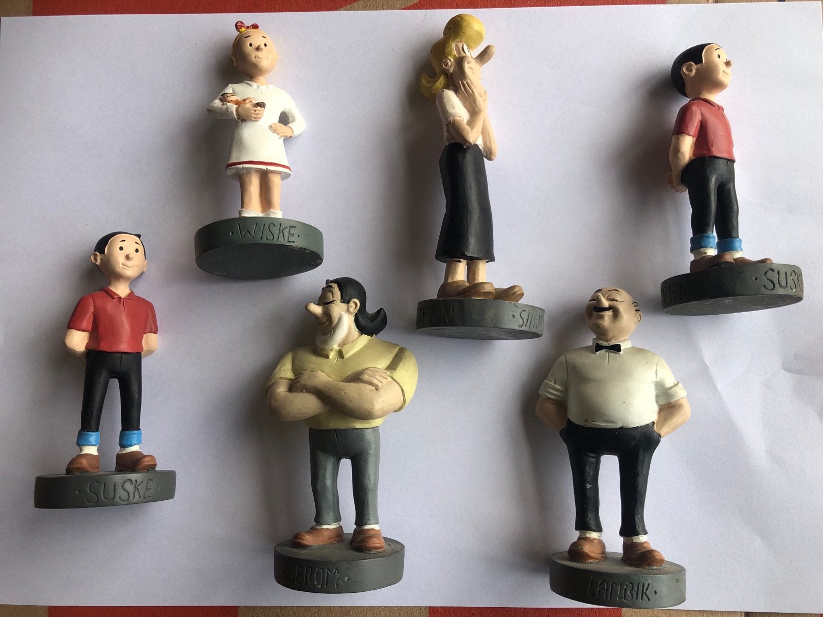 Suske en Wiske beeldjes - Bijna complete set, Ophalen of Verzenden, Suske en Wiske, Zo goed als nieuw, Beeldje of Figuurtje