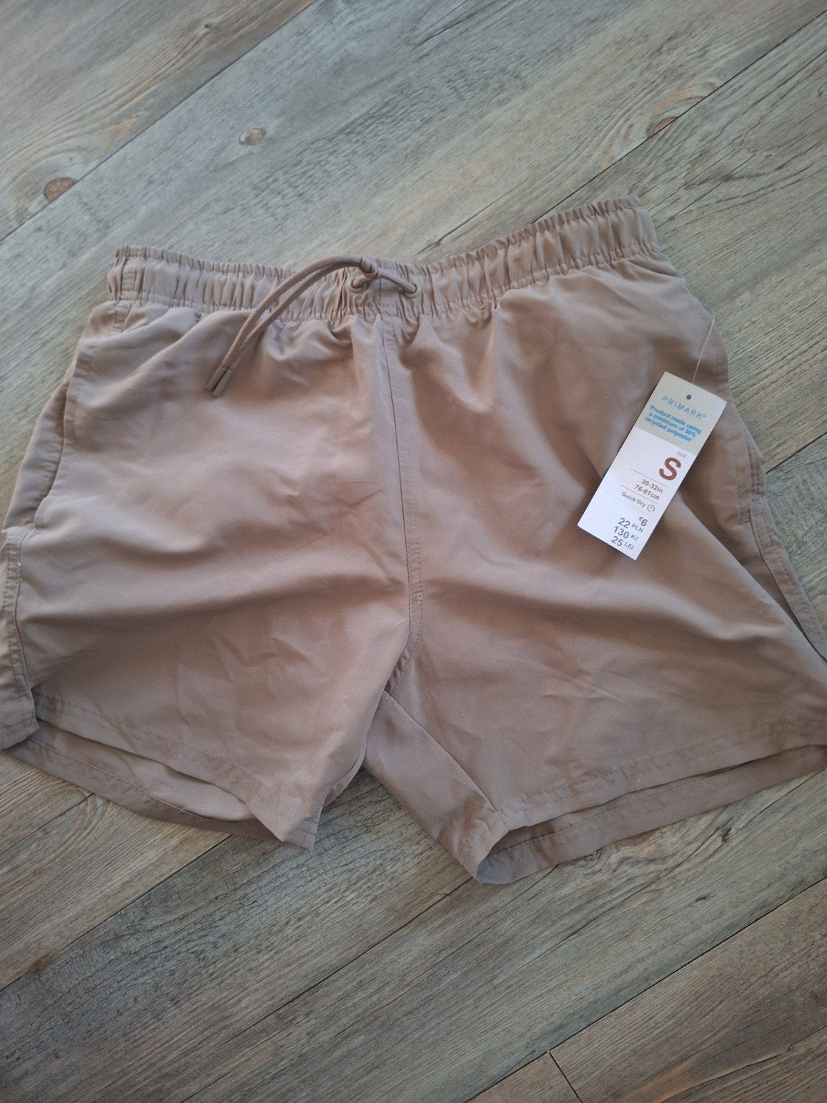 Primark Zwembroek/Short Maat S - Nieuw met kaartje, Kleding | Heren, Ophalen of Verzenden, Beige