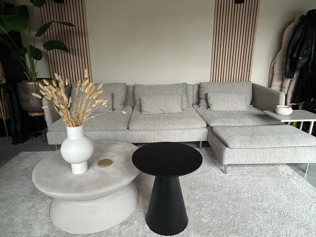 Söderhamn bank met chaise longue Viarp, Ophalen, 250 tot 300 cm, Boho, japandi, rustig, beach., Zo goed als nieuw