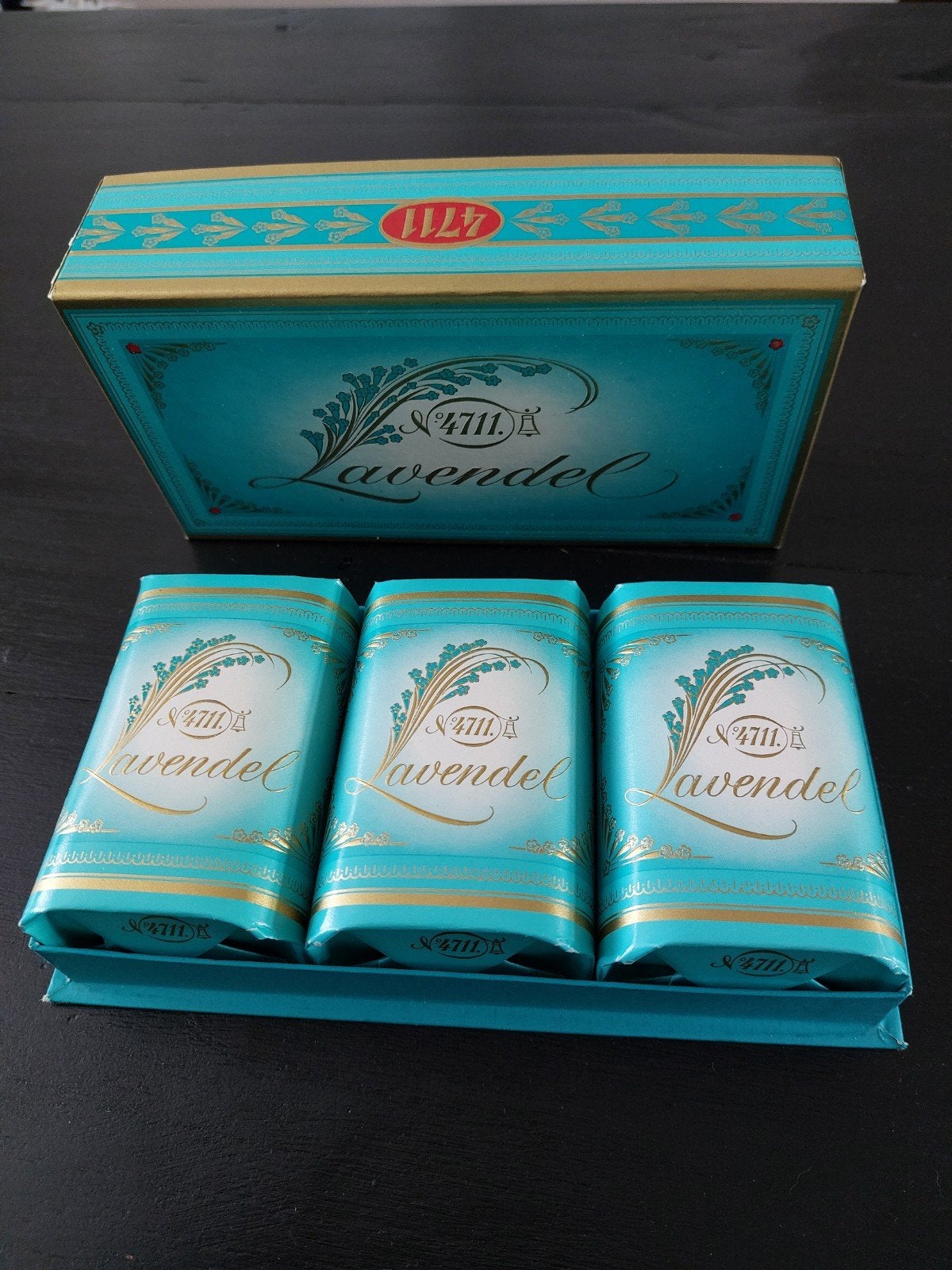 Vintage 4711 Lavendel zeepjes in originele doos, Ophalen of Verzenden, Zo goed als nieuw
