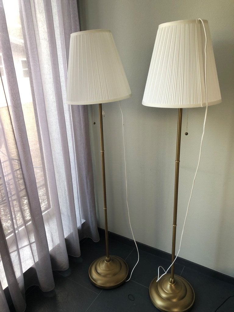 2 staande vloerlampen Arstid Ikea, Ophalen, Klassiek, Metaal, E27 (groot)