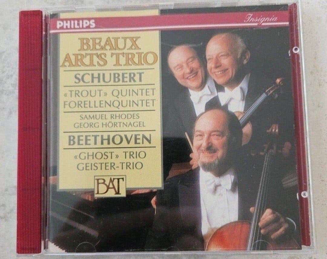 Beaux Arts Trio (Schubert en Beethoven), Ophalen of Verzenden, Romantiek, Zo goed als nieuw, Kamermuziek