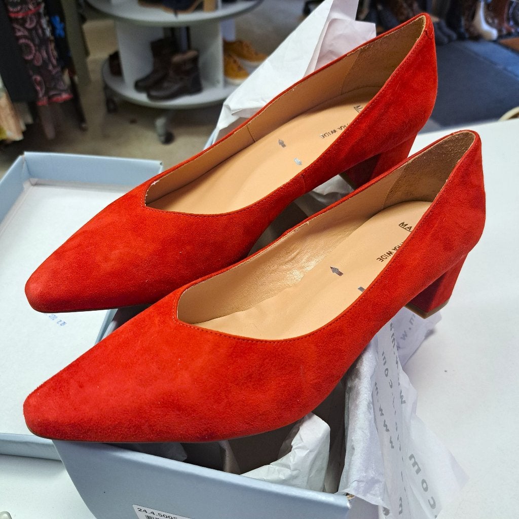 Manfield Rode Pumps extra Wide nieuw in Doos Maat 42 49821, Pumps, ., Nieuw, Manfield
