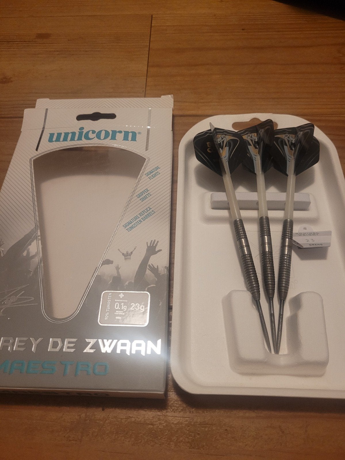 Jeffrey de Zwaan Unicorn darts, 23 gram, Ophalen of Verzenden, Nieuw, Pijlen