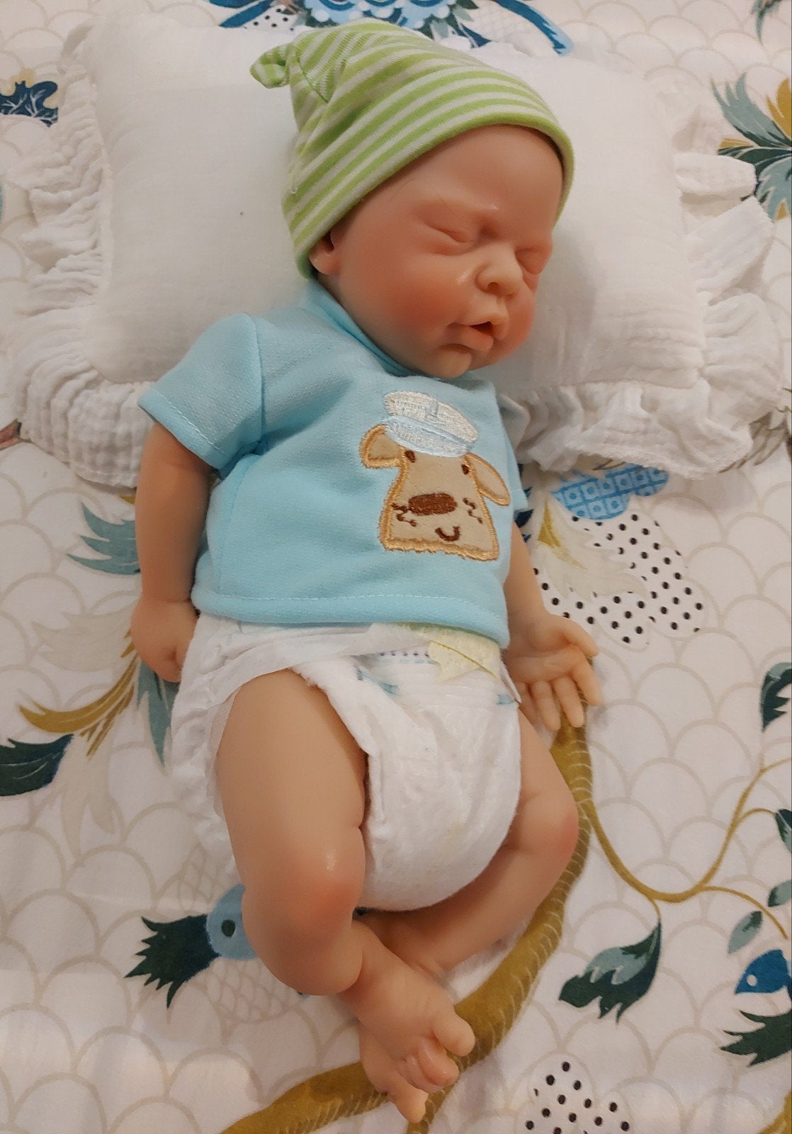 Volledig Siliconen Reborn Baby Boy, Ophalen of Verzenden, Nieuw, Babypop