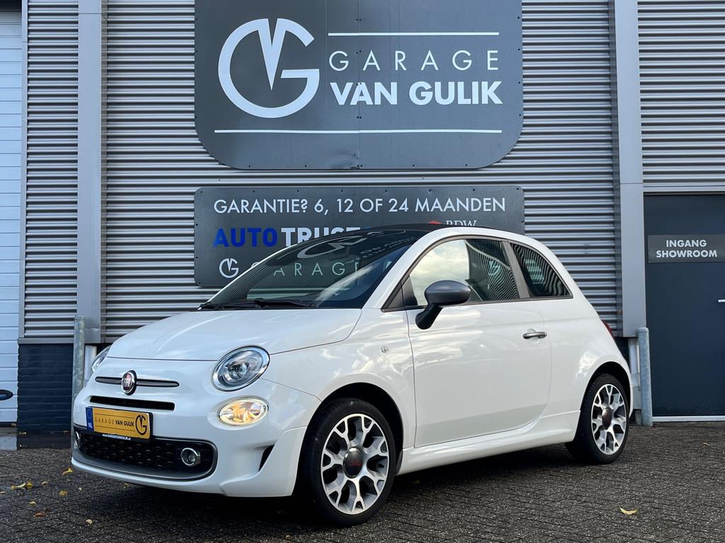 Fiat 500 1.2 Cabrio 69PK Trekhaak,CarPlay,Airco,Cruise,Isofi, Voorwielaandrijving, Gebruikt, 4 cilinders, 4 stoelen
