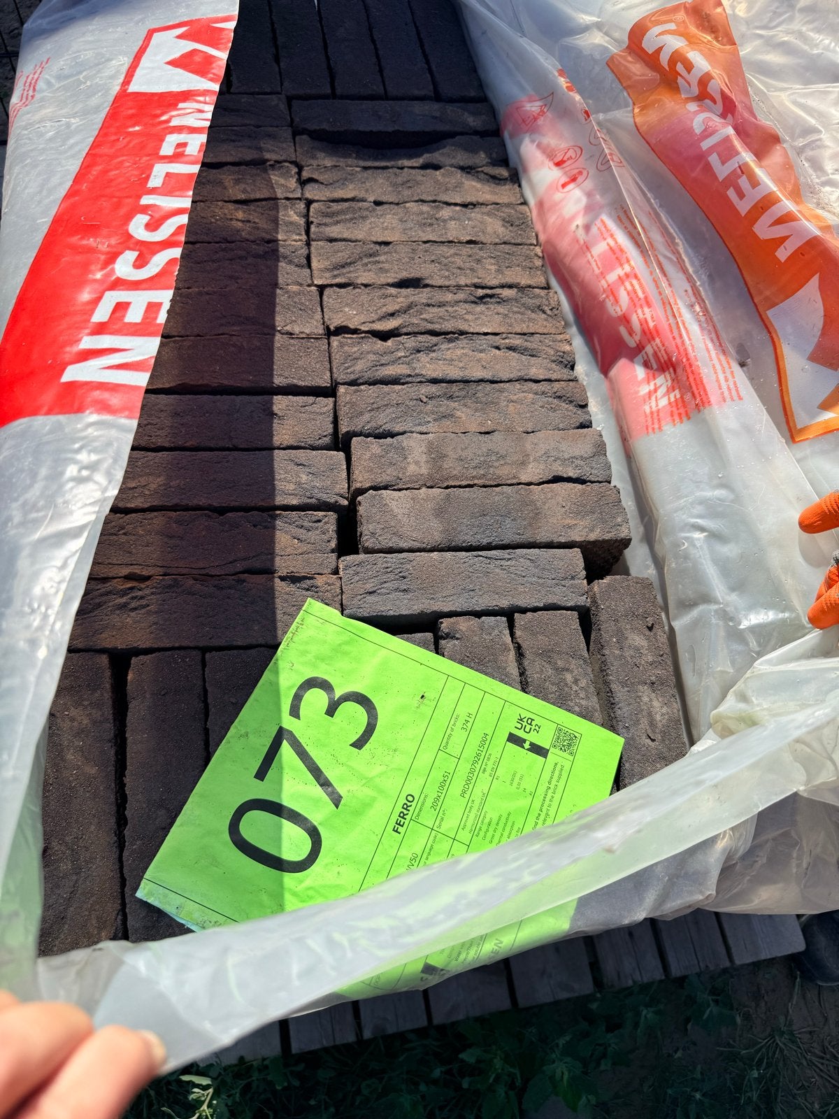 Nelissen Ferro bakstenen, nieuw in verpakking: 21x10x6,5 cm, Ophalen, Nieuw, Bakstenen