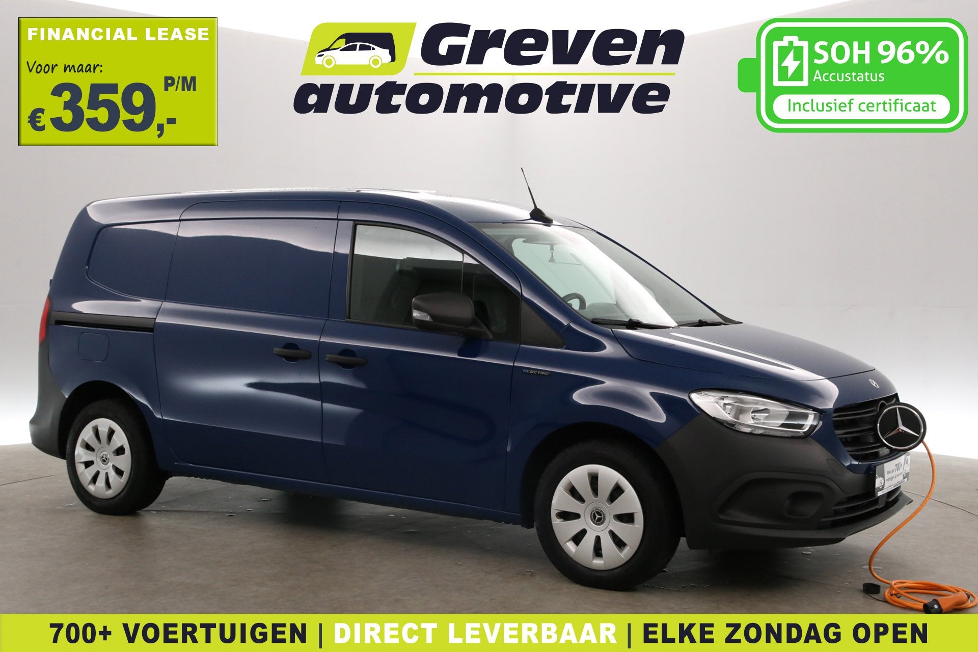 Mercedes-Benz E-CITAN 45 kWh 122PK Lang | SOH 96% | Clima |, Auto's, Automaat, Gebruikt, 594 cc, Blauw