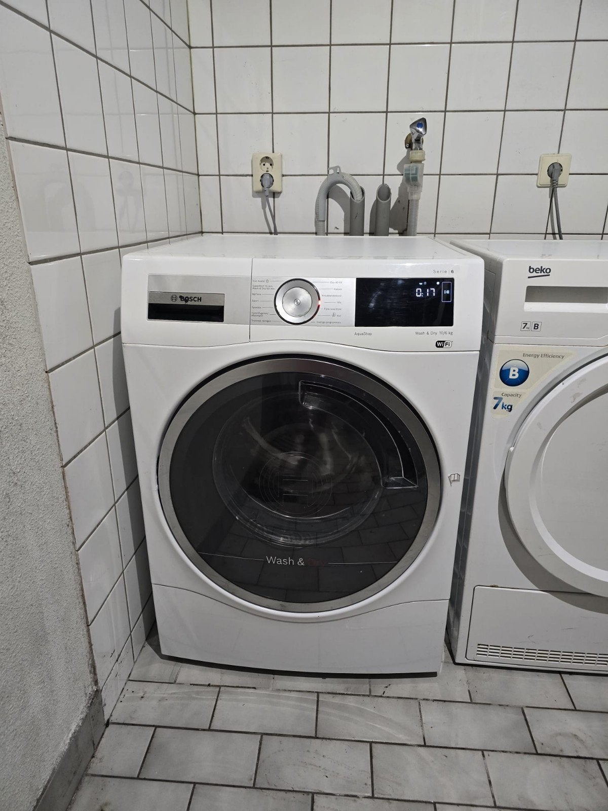 Bosch Serie 6 Was-droogcombinatie 10/6 kg, 10 kg of meer, Ophalen of Verzenden, Zo goed als nieuw, Voorlader