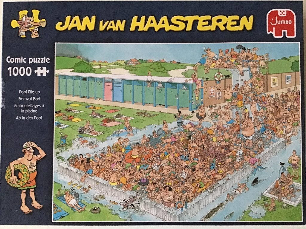 Jan van Haasteren bomvol bad, Ophalen of Verzenden, 500 t/m 1500 stukjes, Zo goed als nieuw, Legpuzzel
