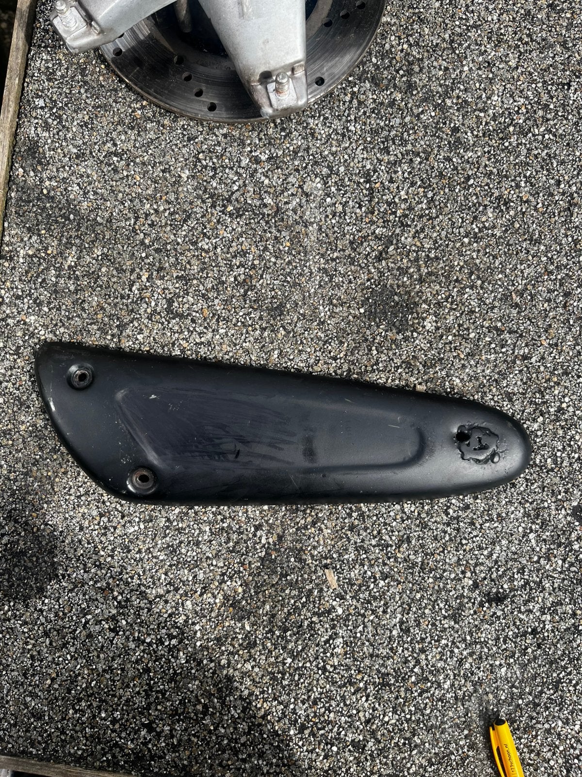 Piaggio 125/180cc pot uitlaat hitteschild, Ophalen of Verzenden, Uitlaat