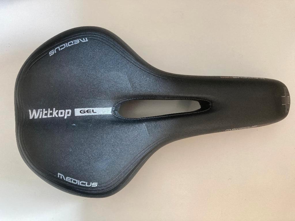 Fietszadel (gel), Ophalen of Verzenden, Zo goed als nieuw, Zadel, Wittkop