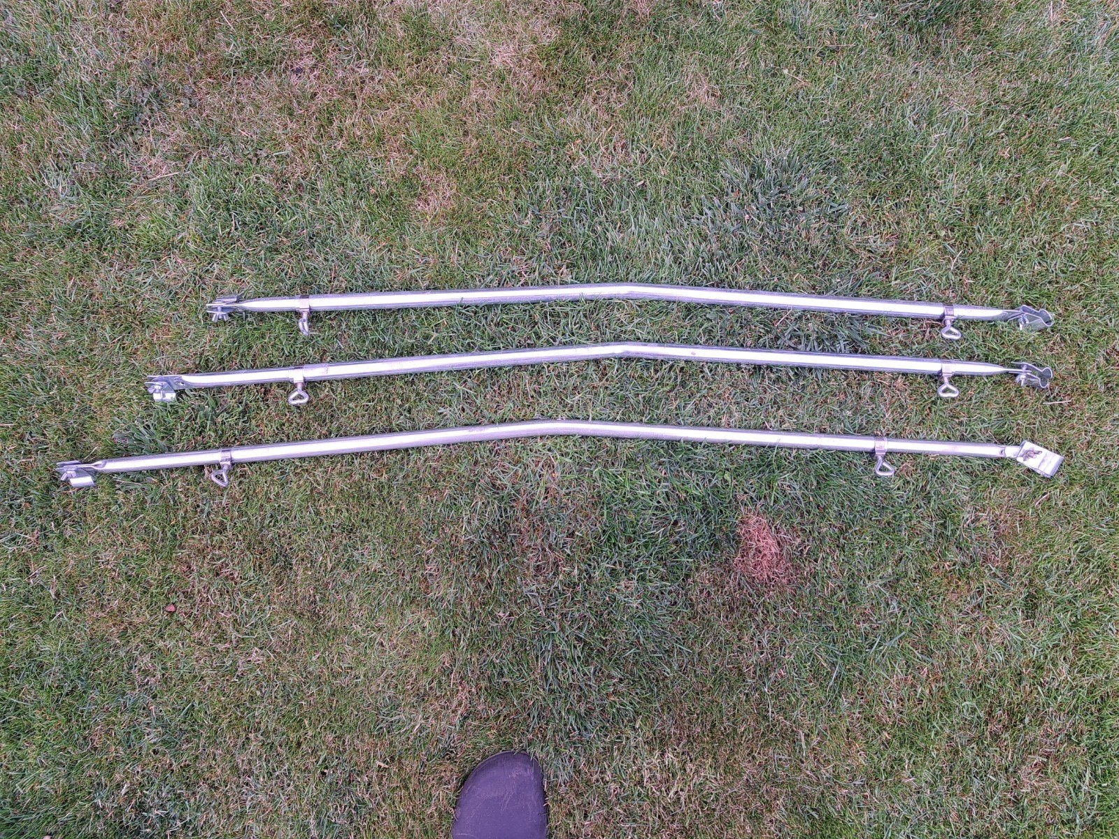 3x geknikte erkerstang, Caravans en Kamperen, Ophalen