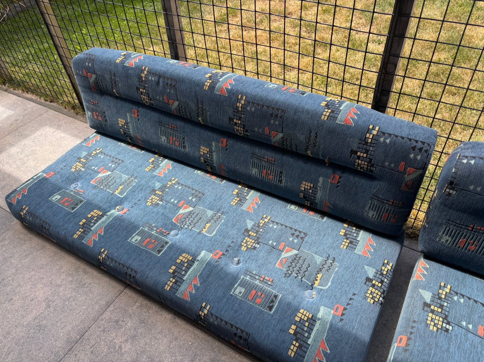 4 stuks caravan kussens -treinzit met tafel, Caravans en Kamperen, Caravan accessoires, Ophalen, Zo goed als nieuw