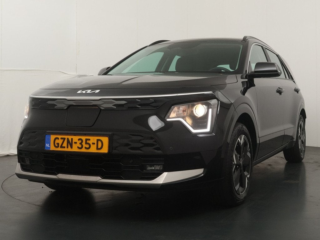 Kia Niro EV DynamicLine 64.8 kWh Airco - Apple Carplay/Andro, Auto's, Kia, Met garantie (alle), 1657 kg, Leder en Stof, Zwart