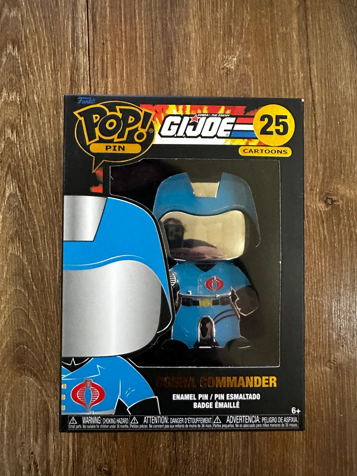 Funko Pop! Pin G.I. Joe Cobra Commander #25, Ophalen of Verzenden, Nieuw