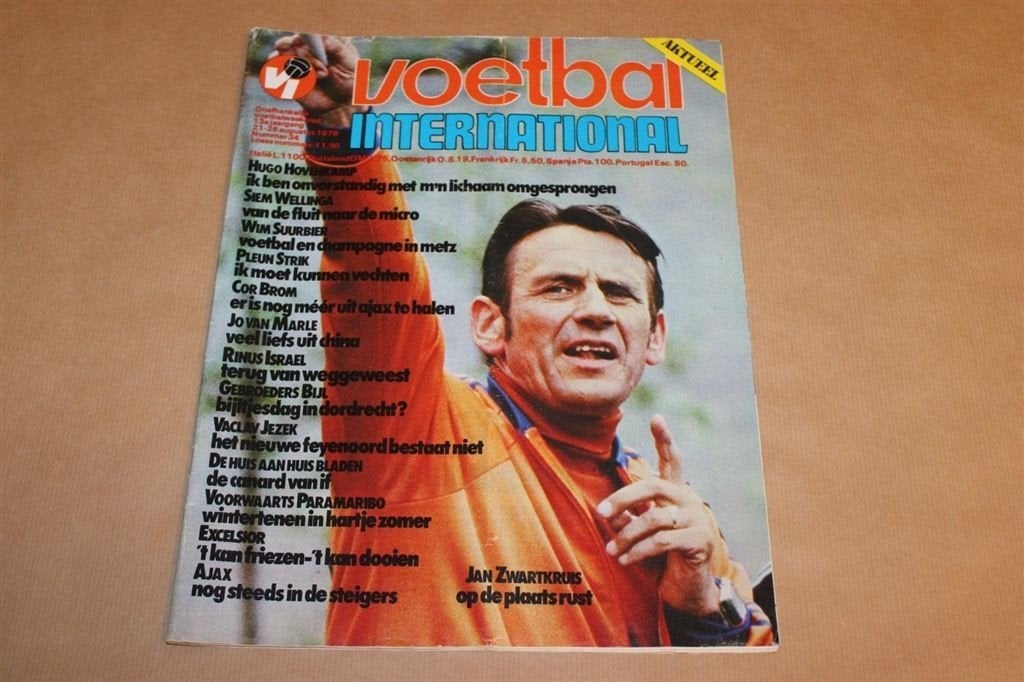 Voetbal International - Nr. 34 - 1978, Verzamelen, Ophalen of Verzenden, Gebruikt, Ajax, Boek of Tijdschrift