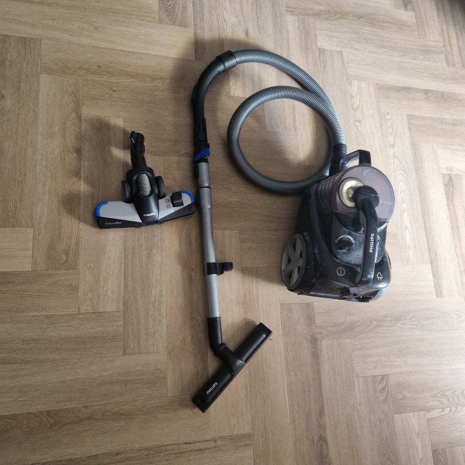 Philips PowerPro Expert stofzuiger met TriActiveMax mondstuk, Gebruikt, Philips, Ophalen of Verzenden, Reservoir