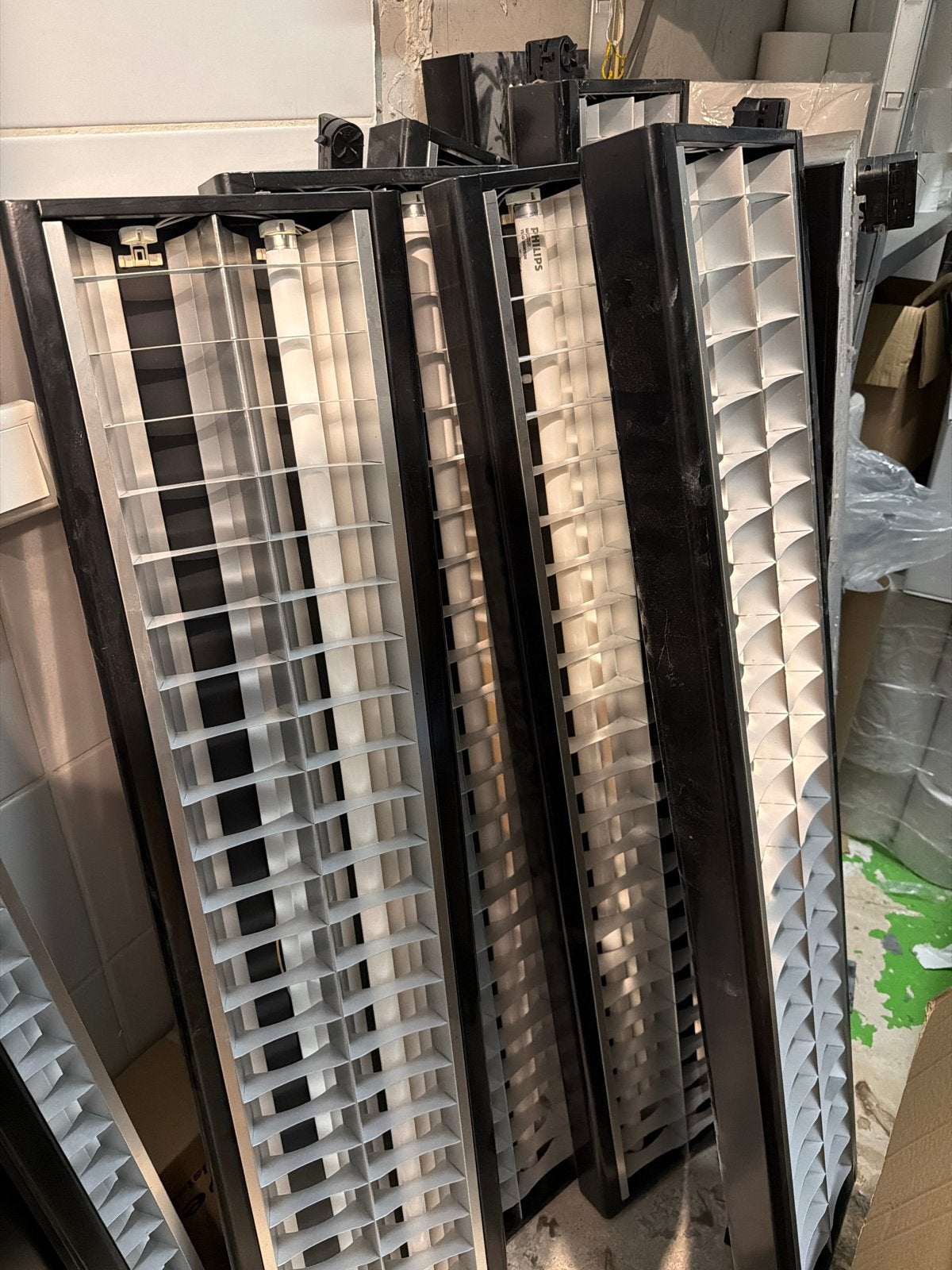 TL-armaturen met Philips TL-buizen - Gebruikt, Gebruikt, Zwart, G13 (TL), Ophalen