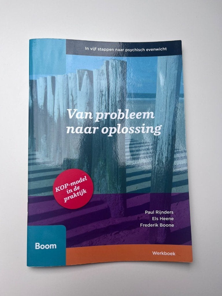 Van probleem naar oplossing - Werkboek psychisch evenwicht, Nieuw, Paul Rijnders, Els Heene, Frederik Boone, Gamma, HBO