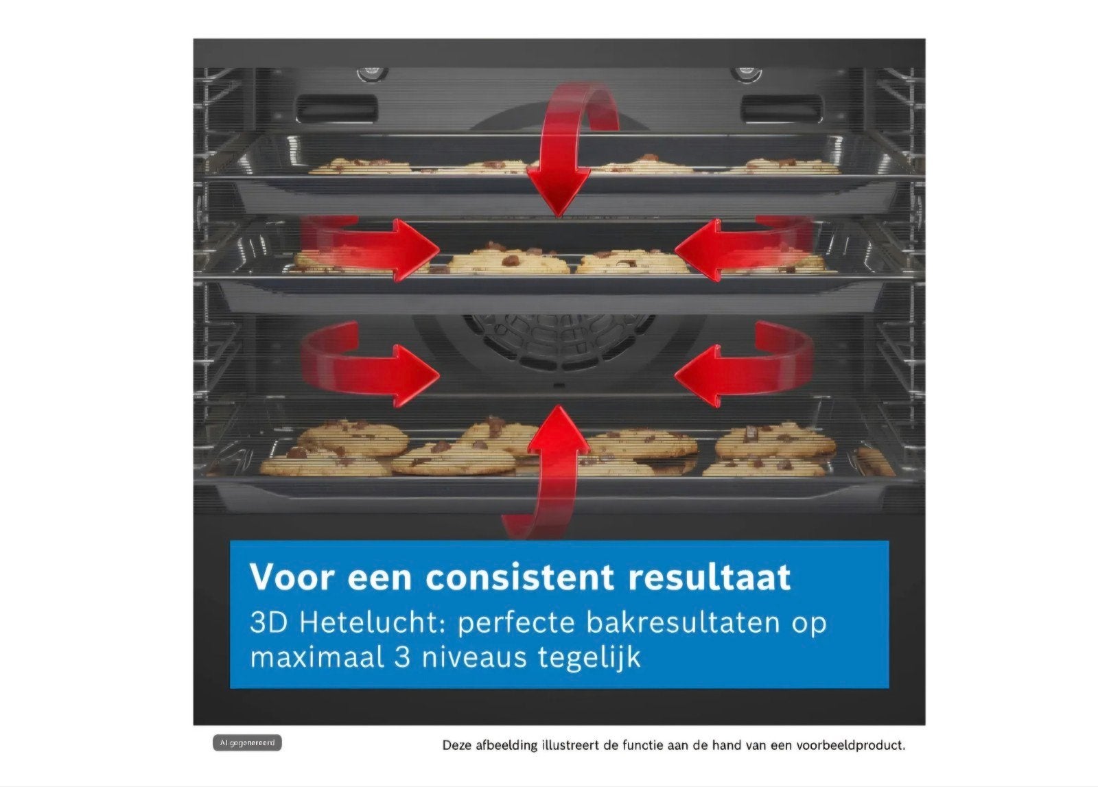 Nieuw! Prachtig Bosch keramisch fornuis met heteluchtoven!, Witgoed en Apparatuur, Bosch, Zo goed als nieuw, Gas, Vrijstaand